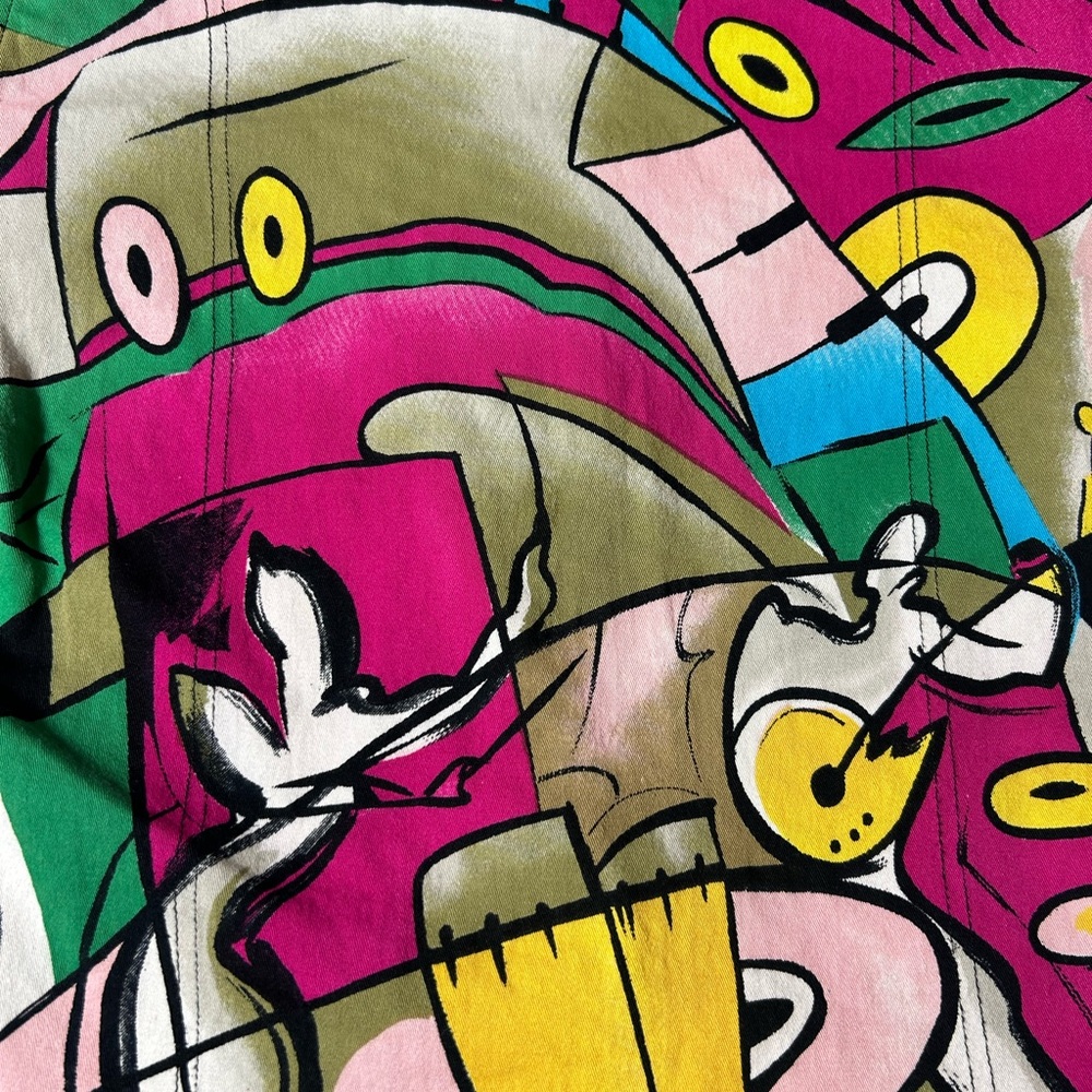 Colorful Kaktus Abstract Print Jacket - Picture 11 of 15